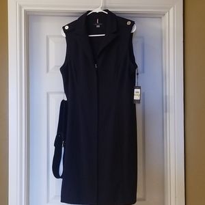 NWT Tommy Hilfiger navy blue zip front dress